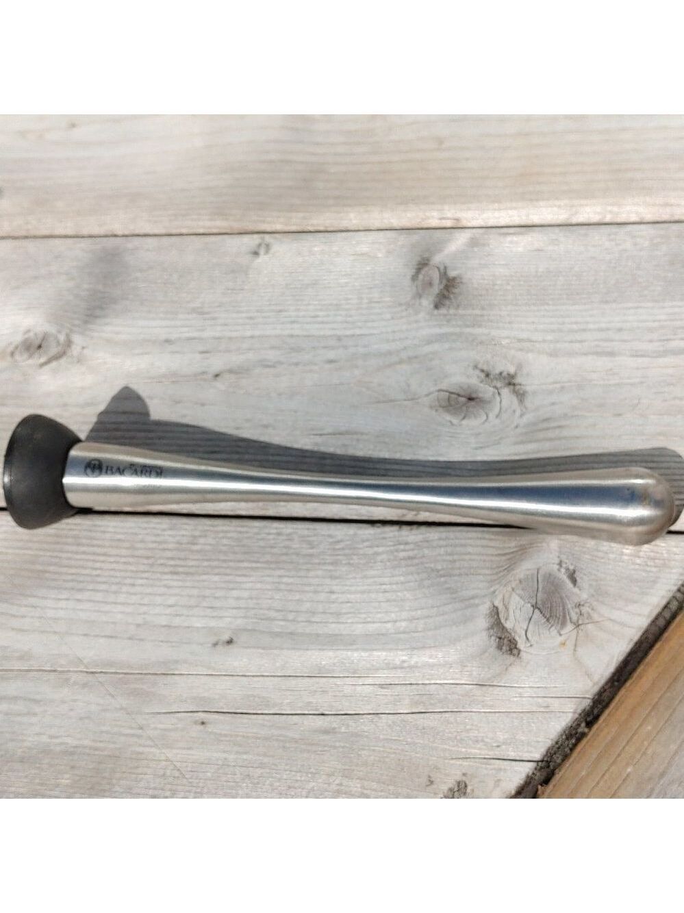 Rare BACARDI Mojito Muddler Metal Bacardi Bat Logo